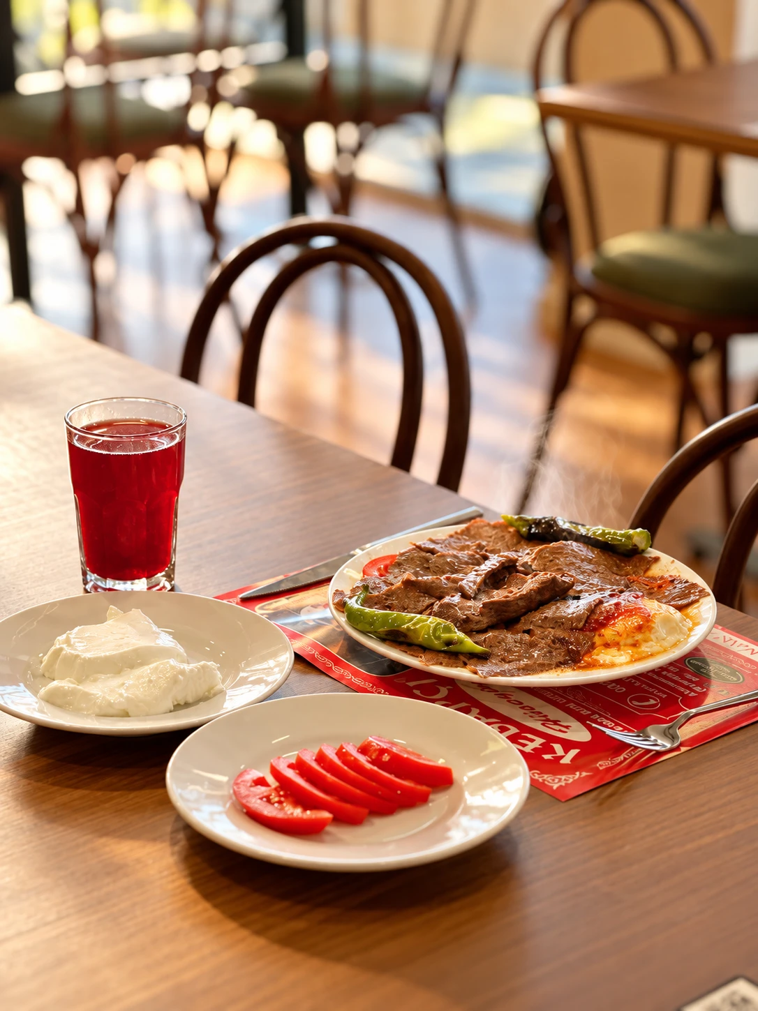 Kebapçı Hüseyin sofrası